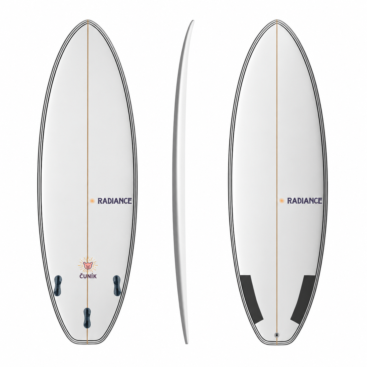 Radiance Cunik Rapidsurfboard Full Rail Reinforcement
