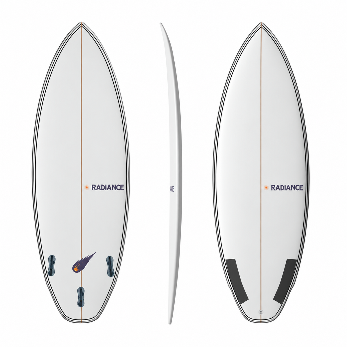 Radiance The Hale-Bopp Rapidsurfboard Full Rail Reinforcement