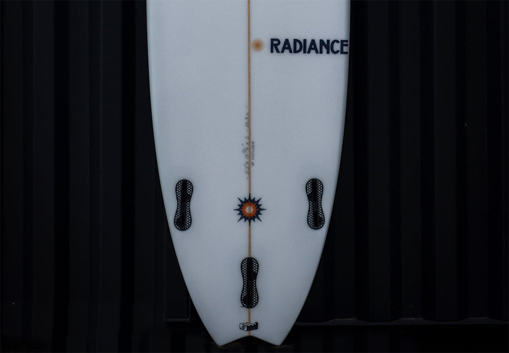 Tail of Riversurfboards