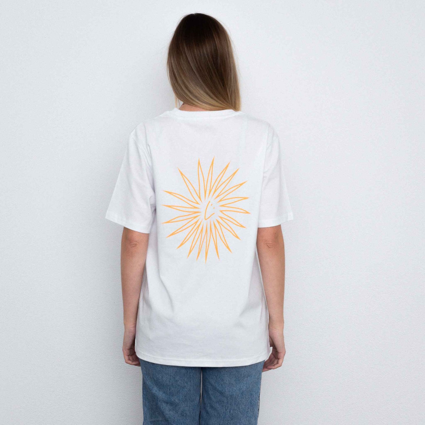 RADIANCE Sun Unisex T-Shirt Back Woman