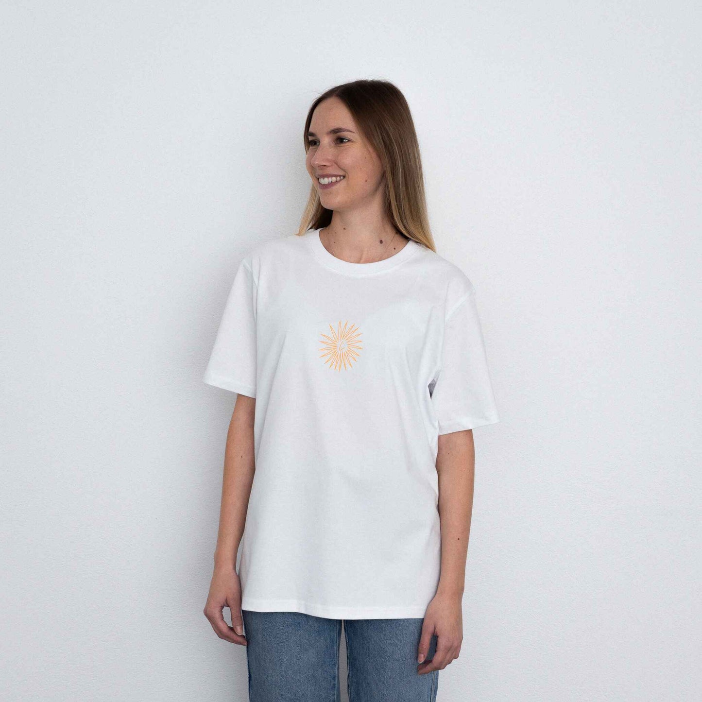 RADIANCE Sun Unisex T-Shirt Front Woman