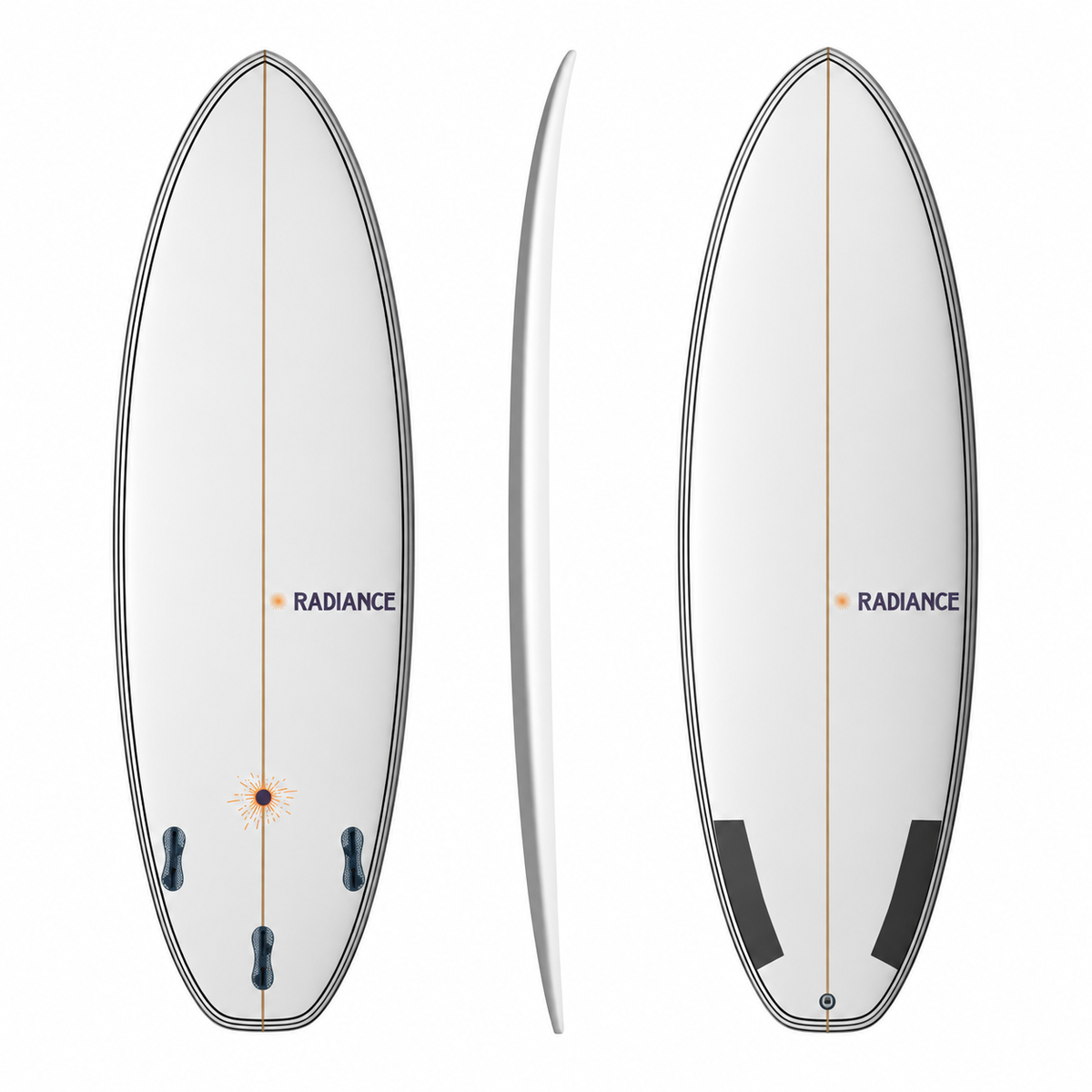 Radiance The Shiner Rapidsurfboard Full Rail Reinforcement