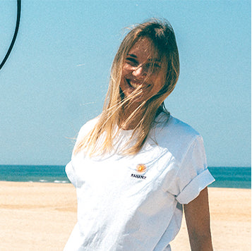 girl wearing radiance OG T-shirt